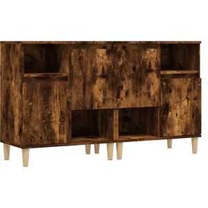 vidaXL Buffets 2 Pièces chêne fumé 60x35x70 cm bois d'ingénierie