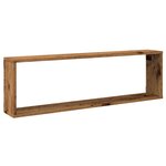 vidaXL Étagères cube murales 2 Pièces vieux bois 100x15x30 cm