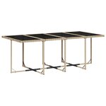 vidaXL Ensemble à manger de jardin et coussins 13 Pièces beige
