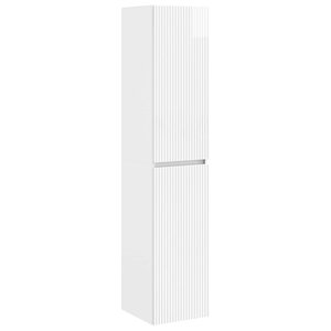 vidaXL Cabinet de Salle de Bain Mural Blanc brillant