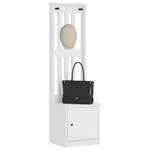 vidaXL Portemanteau SANDNES blanc 45x40x159 5 cm bois massif pin