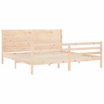 vidaXL Cadre de lit sans matelas 200x200 cm bois massif