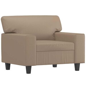 vidaXL Fauteuil Cappuccino 60 cm Similicuir