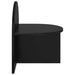 vidaXL Table de chevet 2 Pièces Chêne noir 40 x 35 5 x 45 5 cm