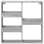 vidaXL Armoire murale sonoma gris 80x15x80 cm bois d'ingénierie