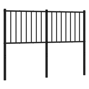 vidaXL Tête de lit métal noir 120 cm