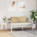 vidaXL Coussin de Dos Vert gris 120 x 50 cm Tissu en velours côtelé