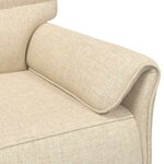 vidaXL Canapé 100  polyester  cadre en métal  MDF  Contreplaqué