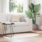vidaXL Tapis Crème 80 x 150 cm Polyester