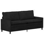 vidaXL Canapé Noir 196 x 81 x 87 5 cm Velours