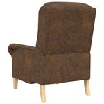 vidaXL fauteuil Marron 76 x 94 x 102 cm Faux cuir