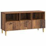 vidaXL Meuble TV 102 x 34 5 x 50 cm Bois ancien Bois d'ingénierie