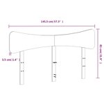 vidaXL Tête de lit cire marron 140 cm bois massif de pin