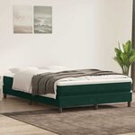 vidaXL Sommier à lattes de lit sans matelas vert foncé 140x210 cm