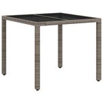 vidaXL Ensemble de repas extérieur 5 Pièces Gris clair et gris foncé