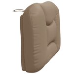 vidaXL Coussin de tête de lit Hvar cappuccino 90 cm similicuir
