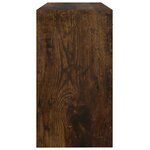 vidaXL Bureau avec tiroir et armoire Chêne fumé 100x40x73 cm
