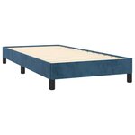 vidaXL Sommier à lattes de lit avec matelas Bleu foncé 90x200 cm