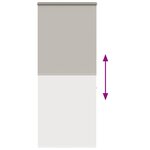 vidaXL Store enrouleur de douche avec cassette largeur du tissu 86 cm