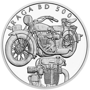 Pièce de monnaie en Argent 1 Dollar g 31.1 (1 oz) Millésime 2025 On Wheels MOTORCYCLE PRAGA BD