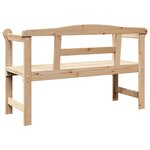 Banc d'extérieur vidaXL 119x76x44 cm en bois de pin massif