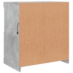 vidaXL Buffet avec lumières LED gris béton 60x37x67 cm