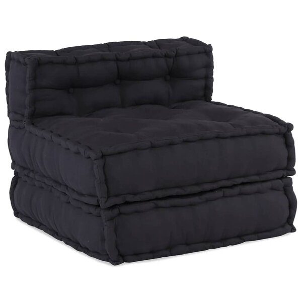 vidaXL Pouf modulaire anthracite 70x70x54 tissu