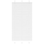 vidaXL Store plissé blanc 105x200cm largeur du tissu 104 4cm polyester