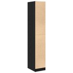 vidaXL Cabinet d'apothicaire Chêne noir 30x41x174 5 cm Bois d'ingénierie