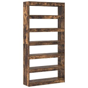 vidaXL Bibliothèque Marron Bois d'ingénierie
