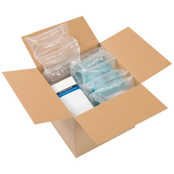 Coussins d'air colis léger (Carton 16000) 10x20cm 1600M PEBD 25µ bleu – Bulteau Systems