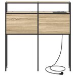 vidaXL Tête de lit de rangement Chêne Sonoma 100 cm Bois d'ingénierie