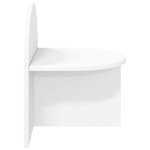 vidaXL Table de chevet Blanc 40 x 35 5 x 45 5 cm Bois d’ingénierie