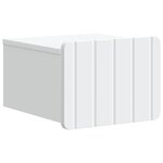 vidaXL Cabinet de chevet mural 2 pc Blanc 33 x 34 5 x 24 cm