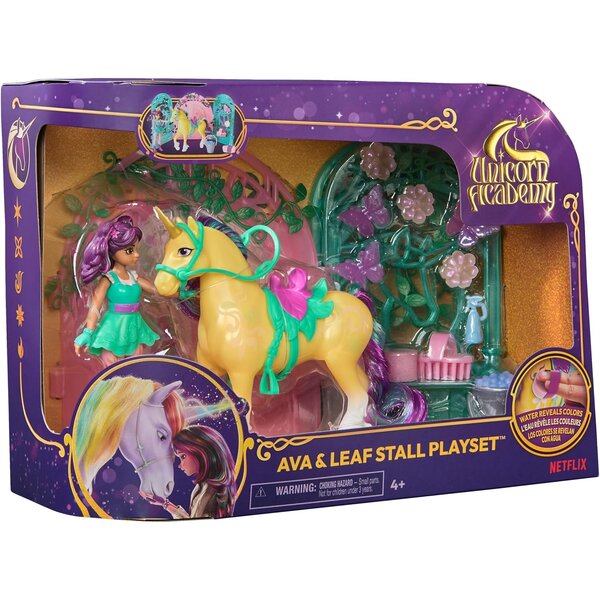Spin Master 6072051 - Unicorn Academy L'Ecole des Licornes Écurie Ava Et Leaf