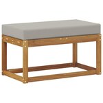 vidaXL Banc de Jardin Bois d'Acacia Massif Naturel