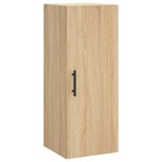 vidaXL Buffet haut Chêne sonoma 34 5x34x180 cm Bois d'ingénierie