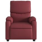 vidaXL Fauteuil de massage inclinable électrique rouge bordeaux