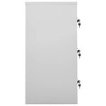 vidaXL Armoire à casiers Gris clair 90x45x92 5 cm Acier