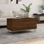 vidaXL Table basse Chêne marron 90x44 5x45 cm Bois d'ingénierie