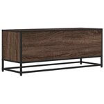 vidaXL Meuble TV chêne marron 100x34 5x40cm bois d'ingénierie et métal