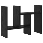 vidaXL Organiseur de bureau Chêne noir 34.5 x 15.5 x 35.5 cm