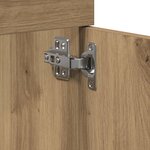 vidaXL Armoire lavabo de salle de bain chêne artisanal bois ingénierie