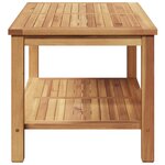 vidaXL Table basse Marron 90 x 50 x 45 cm Bois de teck solide
