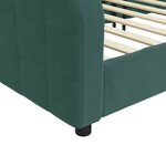 vidaXL Lit de repos vert foncé 90x200 cm velours
