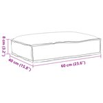 vidaXL Coussin pour assise de palette Bleu royal 60 x 40 x 8 cm