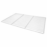 vidaXL Grille de barbecue Argent 67 x 40 cm Acier inoxydable