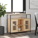 vidaXL Buffet chêne sonoma 100x35x80 cm bois d'ingénierie