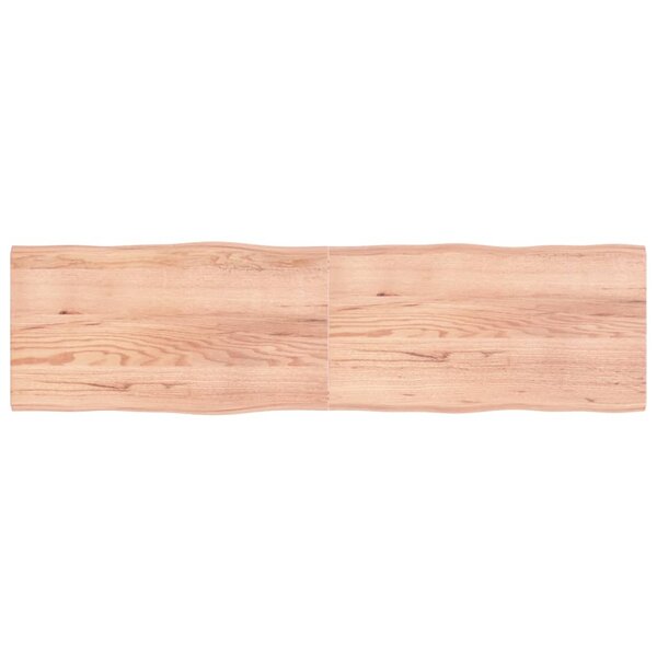 vidaXL Dessus de table bois massif traité bordure assortie