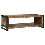 vidaXL Table basse Marron 120 x 50 x 38 cm bois de récupération massif